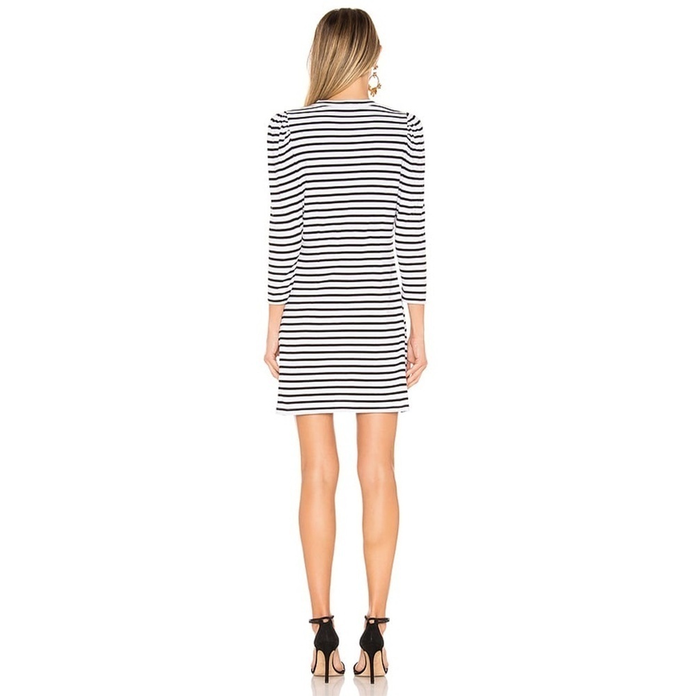 NWT A.L.C | Classic Kidman Jersey Knit Dress in Black and White Stripe | Size S - Picture 2 of 12